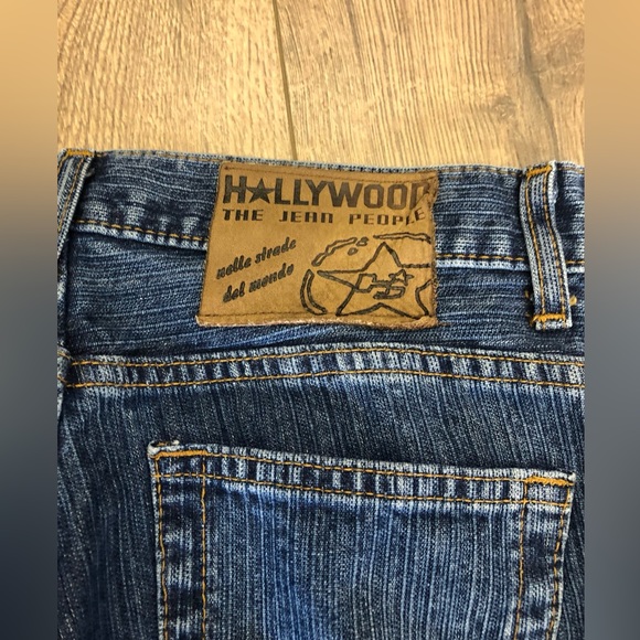 HOLLYWOOD THE JEAN PEOPLE HIGH RISE WIDE LEGS IN SIZE 29 - Picture 7 of 9